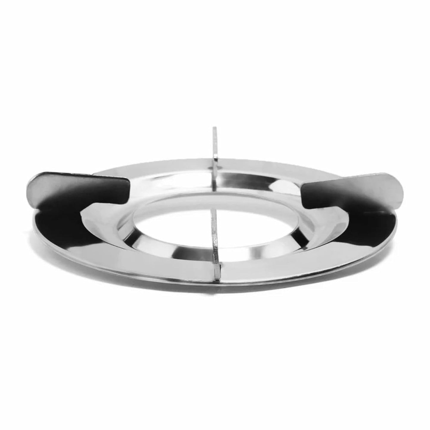 Stainless Steel Round Vs2 Pan Support for LPG Gas Stove – Durable Stove Stand, Silver Finish (Pack of 2)
