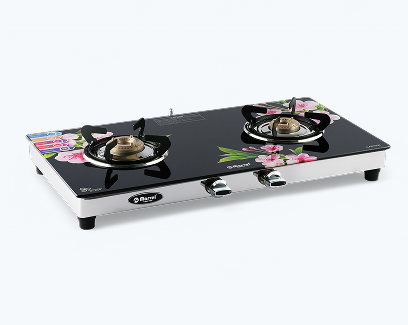 2 Burner Digital Glass LPG Gas Stove