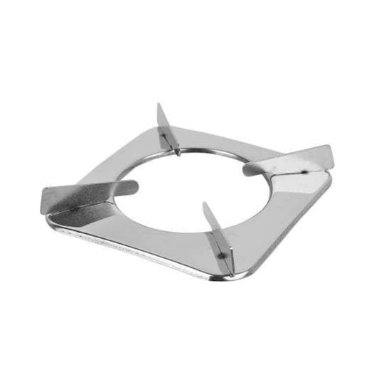 Stainless Steel Square Pixy Pan Support for LPG Gas Stove – Durable Stove Stand, Mirror Finish (Pack of 2)