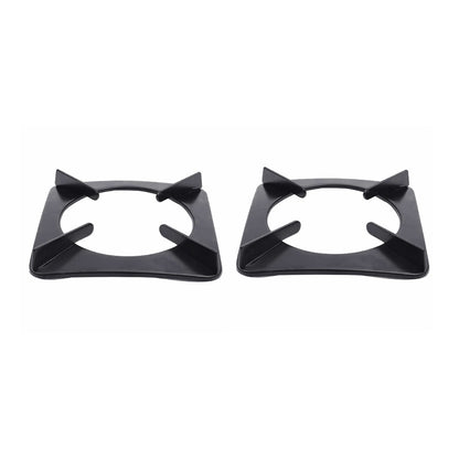 MS Coated Square Sheet Pan Support for LPG Gas Stove – Durable Stove Stand, Matte Finish (Pack of 2)