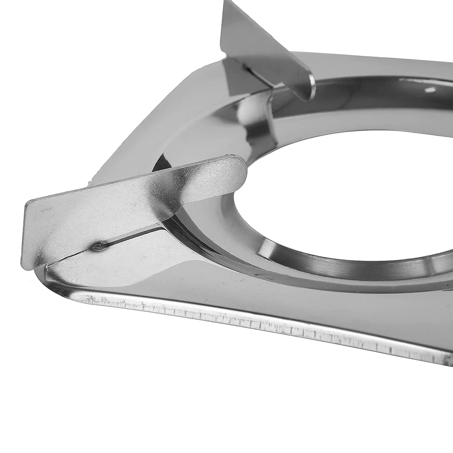 Stainless Steel Square Pixy Drip Tray Pan Support for LPG Gas Stove – Durable Stove Stand, Mirror Finish (Pack of 2)