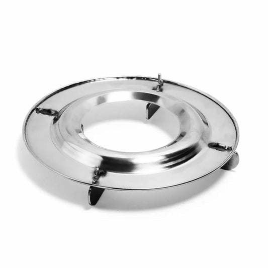 Stainless Steel Round Vs2 Pan Support for LPG Gas Stove – Durable Stove Stand, Silver Finish (Pack of 2)