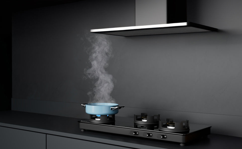 Cooktop Marvel – 3 Burner Premium LPG Gas Stove | Black Glass, MS Frame All Black (BLACK PANTHER – 3515)