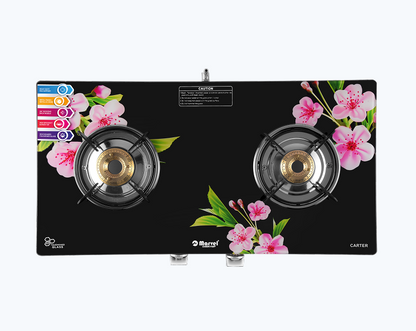 2 Burner Digital Glass LPG Gas Stove