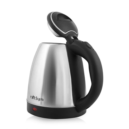 Catlyn – LUFFY Stainless Steel Electric Kettle (1500W, Silver & Black)