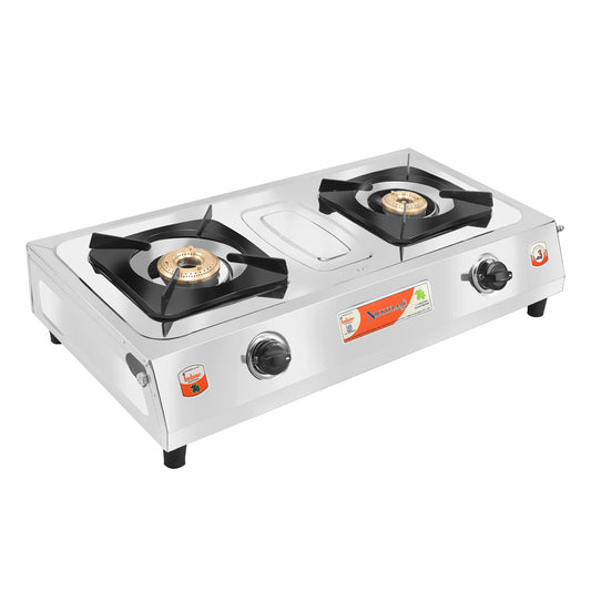 Nickyflame - 2 Burner Supreme BF Sheet Pan Support Brass Top (MRP-2350)
