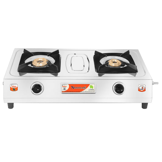 Nickyflame - 2 Burner Supreme BF Sheet Pan Support Brass Top (MRP-2350)