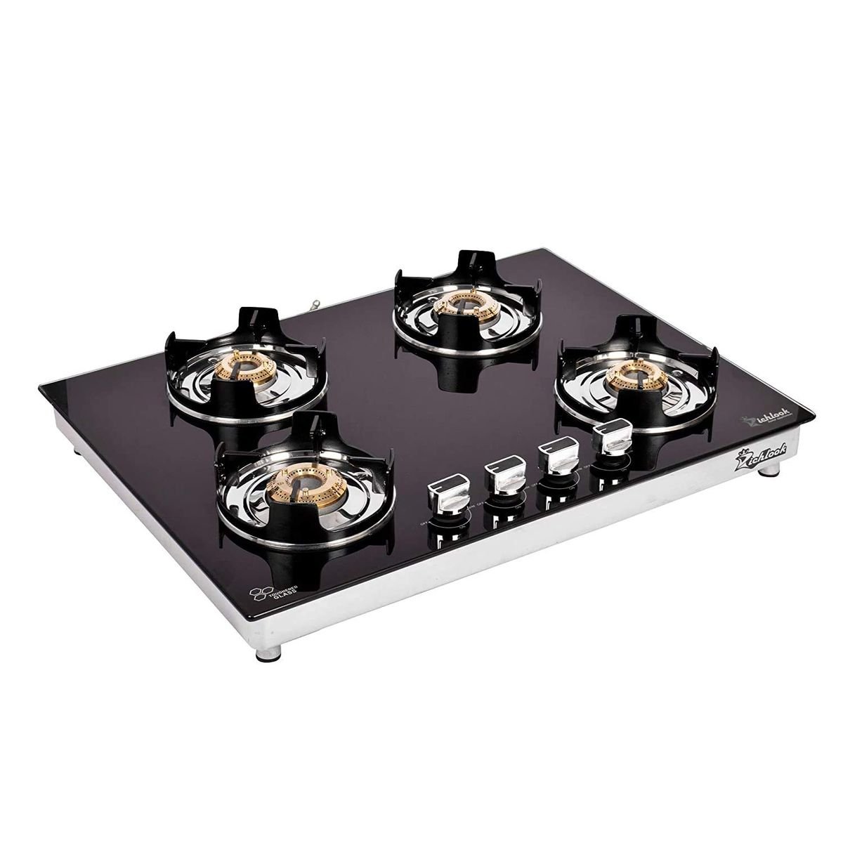 81c9a3280c31cbe420f116e28f331448 Cooktop Marvel – 4 Burner Premium Glass Gas Stove - Image 1